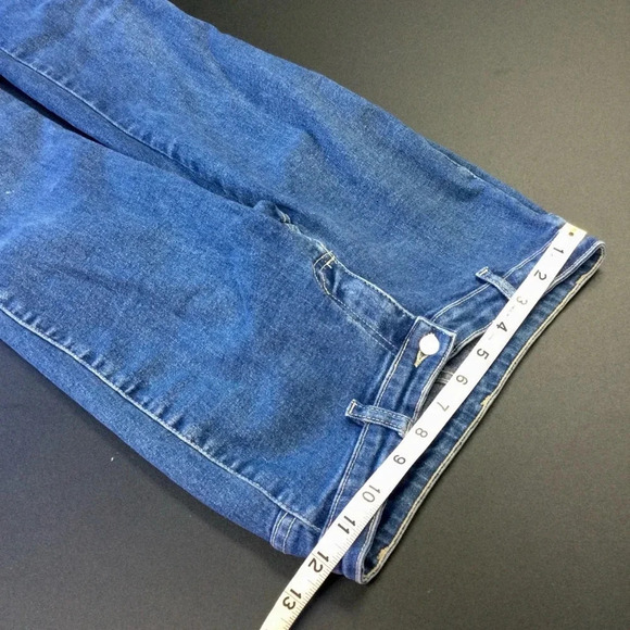 Vintage Women's Contem 1@ Jeans, Size 27, Blue with silver buttons on each side - Picture 7 of 12